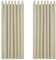 Deconovo Verdunkelungsvorhang Blickdicht Thermogardine Kälteschutz Schlaufen, 200x140 cm(HöhexBreite), Beige, 2er Set