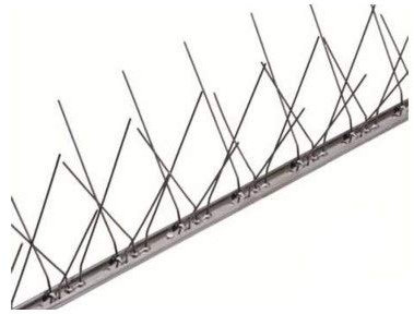 Dissuasori per volatili Anti piccioni 80 Punte Inox AISI 304 Base RIGIDA Conf da 25 Metri