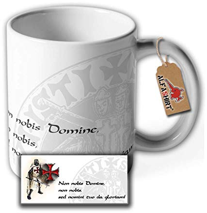Tasse Tempelritter Orden Ritterorden Ritter Motto Psalm 115 1 Kaffee #36189