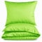 Carpe Sonno einfarbige Mako-Satin Bettwäsche 155x220 cm in hochwertiger Hotelqualität aus 100% gekämmter Baumwolle - Bettbezug Grün Neon - Mako Satin Uni Bettwäsche Set 155 x 220