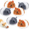 Forreen Ratones para Gatos de Peluche, 6 Piezas Juguetes para Gatos Interactivo Raton Juguete Gato Ratones para Gatos Que Se Mueven para Ejercitar Gatos y Gatitos