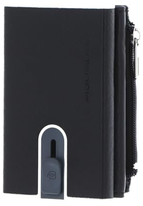 PIQUADRO Black Square Porta carte di credito pelle 6 cm