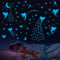 YOMAIDO Leuchtsterne Kinderzimmer Selbstklebend, 6 Pack Leuchtsticker Wandtattoo/Wandsticker Kleine Fee, Fluoreszierend Aufkleber für Mädchen und Jungen, Baby Schlafzimmer