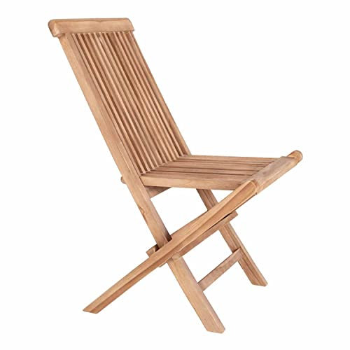 House Nordic Gartenstuhl Toledo Teak klappbar 2 Stück Stuhl Klappstuhl Holzstuhl