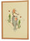 Fabulous Poster Plakat Reiher versteckt in einem Fisch Collage Kunstsurrealismus Vintage