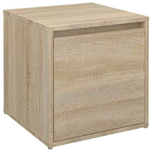 vidaXL Tiroir Boîte Coffre à Outils Boîte de Rangement d'Outils Coffre de Stockage Boîte de Couloir Chêne Sonoma 40,5x40x40 cm Bois d'Ingénierie