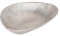 EGLO LIVING Dekoschale Forleyet, elegante Schale zum Dekorieren, Dekoteller handmade mit feinen Rillen, Metallteller aus Aluminium in Nickel-Optik, 24,5 x 17,5 cm