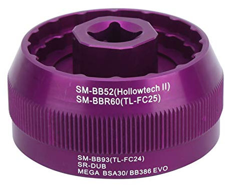 VBESTLIFE Bike Bottom Bracket Cup Tool Bike 5 in 1 Multifunction for BB9000 BBR60 BSA30 FSA386 Bottom Bracket Cup Tool BBT1 (Purple)