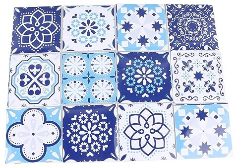 Fliesen Abziehen und Aufkleben, 64 Stück Backsplash-PVC-Fliesen mit Selbstklebendem Abnehmbarem Fliesenkleber für Küche und Badezimmer