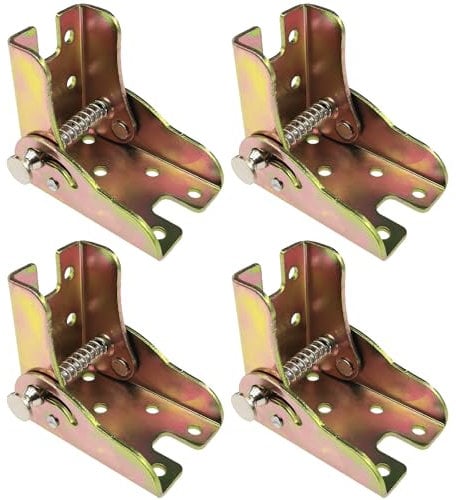 4 PCS 90 Degree Self Locking Foldable Hinges,Folding Table Legs,Support Brackets