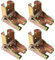 4 PCS 90 Degree Self Locking Foldable Hinges,Folding Table Legs,Support Brackets