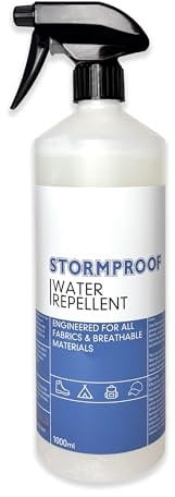 Stormproof Ultimate Waterproofing Spray - Repels Water, Oil, Stains for Outdoor Gear, Clothing & Footwear - Breathable, Ideal for Camping & Hiking (1 Litre)