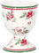 GreenGate Eierbecher Egg Cup Astrid White Porzellan Landhaus