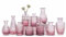 10 Sets Rosa Glass Vase - Clear Bud Vase in Bulk - Mini Vintage Vase for Centerpiece - Rustic Wedding Decorations, Home Table Flower Decoration