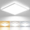 slochi 3Farben 3000/4000/6500K LED Deckenleuchte, Quadrat Deckenlampe Flach Ø29cm 24W 2400LM, Ultra Dünn LED Deckenleuchte für Schlafzimmer, Wohnzimmer, Bad, Balkon, Flur, Küche,Eingang