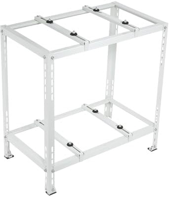PATIKIL Double Levels Ground Stand for Mini Split Air Conditioners, AC Support Bracket Holder Base for 9000 to 18000 BTU Condenser AC Heat Pump System, 480lbs