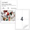 Cartridgeify Universal Etiketten, 30 Blatt, 96 x 140 mm, 4 pro A4-Blatt, 120 Stück, mattes Blankopapier, selbstklebende bedruckbare Etiketten-Aufkleber, weiß