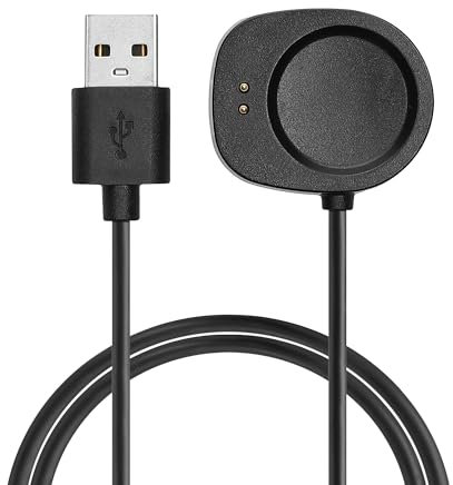 kwmobile Cavo Caricabatterie Compatibile con Huami Amazfit Balance A2286 / Balance 2 A2429 / T-Rex 3 Cavo - Carica Batterie USB Smartwatch - Cavetto Ricarica Orologio Fitness