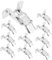 OSALADI Platzsparender Besen- Und Mopphalter Wandhalterung Organizer 10er-pack Besenhaken-set
