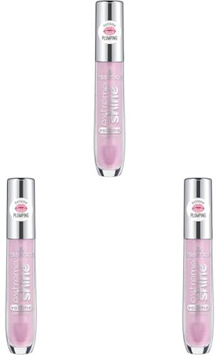 essence cosmetics extreme shine volume lipgloss, Lip Gloss, Nr. 102 Sweet Dreams, pink, vergrößernd, strahlend frisch, glänzend, transluzent, vegan, ölfrei, ohne Alkohol (5ml) (Packung mit 3)