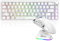MAMBASNAKE X ATTACK SHARK Conjunto Teclado X65PRO HE de Disparo Rápido y Mouse X11 Gaming, Interruptor Magnético, Precisión RT de 0.01mm 8KHz, Conexiones BT/2.4G/USB-C, Base de Carga Magnética -Blanco