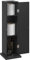 HOMCOM Meuble Salle de Bain Support Papier Toilette 3 Niveaux + Sortie Papier, Porte-Papier Toilette, Gain de Place, pour Petits espaces, Noir