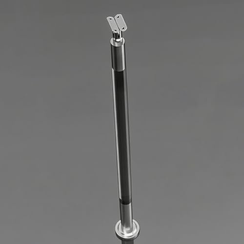 Poteau garde corps verre pince Balustres Transparents pour Rénovation Intérieure D'un Escalier Moderne Pilier de Rampe en Acrylique avec Support Métallique Réglable À 270°(Height- 85cm/33.5in)