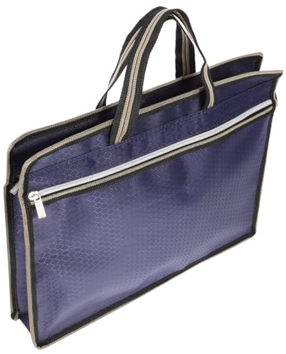 Hemobllo Sac À Documents En Tissu Oxford Pochette À Documents Zippée Pour Fichiers Organisateur De Fichiers Portable Sac De Rangement Pour Documents Reçus Et Magazines Pour Bureau Étudiants