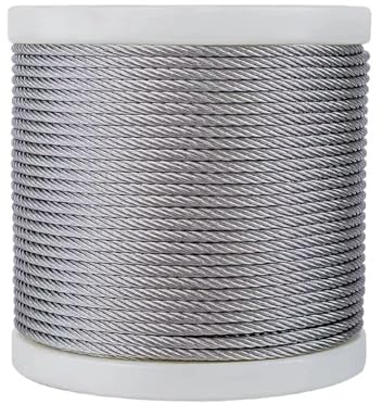 BOJHGO Corde à Linge en Acier PVC Transparent de 20/50 m, Corde sécurité Suspendue et Protection Maison(20.0M)
