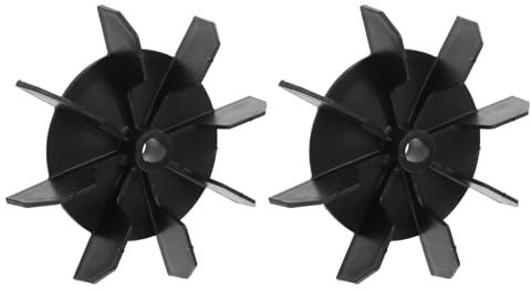 Angoily 2 Stück Kunststoff Lüfter für Luftkompressor Zubehör mit 14mm Wellenbohrung und 150mm Außendurchmesser Effiziente Kühlung für Kleine Kompressoren und Wartung