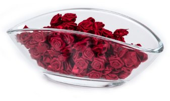 FlexiStore 200 Rosen - 15mm - Deko Rosen Röschen - Satinrosen | Bordeaux Rot