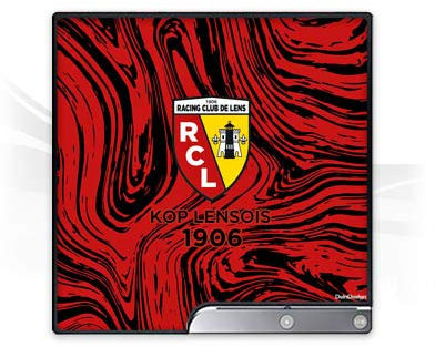 DeinDesign Skin kompatibel mit Sony Playstation 3 PS3 Slim CECH-2000-3000 Folie Sticker Racing Club de Lens Offizielles Lizenzprodukt Wappen
