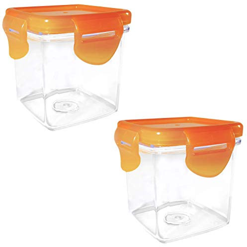 Lot de 2 récipients de rechange Perfection pour Nutrichopper avec couvercle hermétique, passe au lave-vaisselle, acrylique transparent de qualité alimentaire comme vu à la télévision.