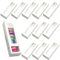 afdg Macaron Boxes, 12 Pieces Biscuit Box with Window, Empty Macaroon Boxes, Pastry Packaging Box for Biscuits, Candies, Small Breads, Donuts (White)