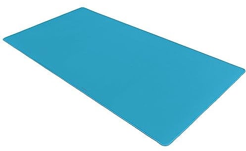 Leitz Schreibtischunterlage, Groß, 80 x 40 cm, Anti-Rutsch-Matte für Laptop, PC, Monitore & Mauspads, Schreibtischschoner & Mauspad, Für Zuhause/das Büro, Cosy Serie, Blau, 52680061