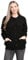 pretty attitude Women Winter Chunky Cable Knit Ladies Long Sleeve Aran Crew Neck Warm Cardigan (Black Aran Bw, 14)