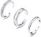 Milacolato Zehenring Silber 925 Damen Ringe Set Silberringe Damen 925 Für Damen Hypoallergen Verstellbarer Offene Manschette Zehenring Zirkonia Ring Frauen Fußschmuck