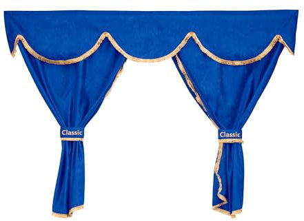 F-CORE Gardinen volle sätze (3-in-1) LKW für DAF XF 95 01.97-12.05 XF 105 01.06-12.13 XF 106 01.14-09.21 SUPER Space BLAU