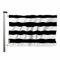 Swono Schwarz-weiße horizontale Streifen Banner – klassische Flagge mit heterosexuellen Stolz, 90 x 150 cm groß – für den Innen- und Außenbereich, Büro mit Messingösen
