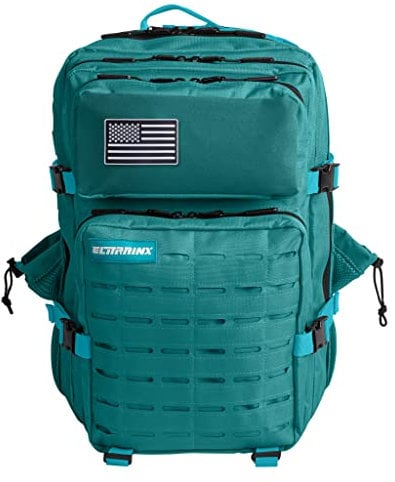 ELITRAINX V2 Militär-Rucksack, 45 l, wasserdicht, Cross-Training, Reisen, Sport, Fitnessstudio, tragbar, Oxford, 900D by ELITEX TRAINING (Türkis)