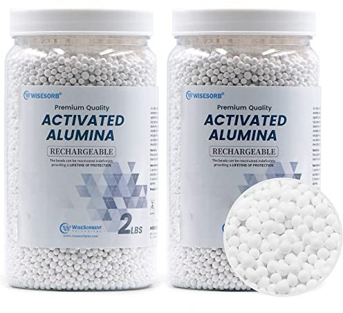 Wisesorb Alúmina activada de 4 libras, desecante de alúmina, deshumidificador desecante reutilizable