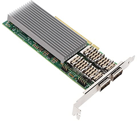 100-Gigabit-Ethernet-Karte, 100G-SFP28-PCIe-4.0x16-Glasfaser-Netzwerkkarte, 2 X QSFP28-Anschluss, E810-Hauptchip-Server-LAN-Adapter für Wins, Ubuntu, FreeBSDx