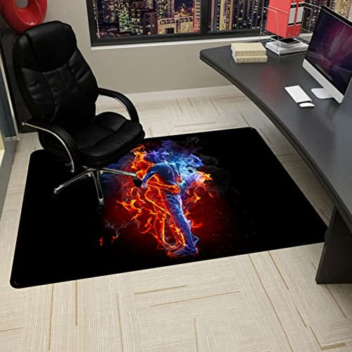 Bodenschutzmatte Gaming Stuhlmatten Bürostuhl Unterlage Bodenschutzmatte Chairmat Bürostuhlunterlage Rutschfestes Kratzfest Stuhl Unterlage Chair Mat 70×100CM