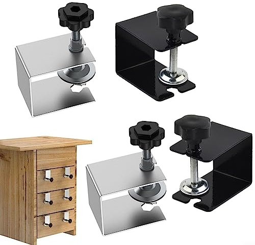 4 Pcs Drawer Installation Clamps, Cabinet Drawer Front Installation Clamps Woodworking Clamps Jig for Drawers
