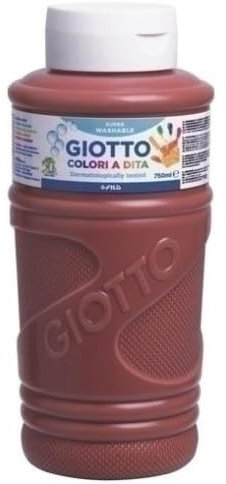GIOTTO Pintura De Dedos De 750 Ml Color Marron