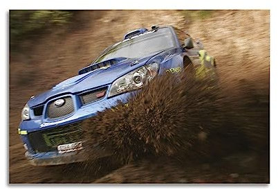 JONZA Rallye-Auto-Poster für Subaru WRX STI Mud Drift, dekoratives Gemälde, Leinwand, Wand und Kunstbild, Familienschlafzimmer-Dekor, 40 x 60 cm