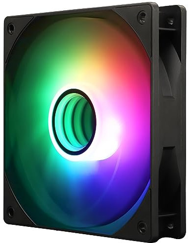 Thermalright TL-C12B-S V3 - Ventilador de CPU ARGB de 120 mm, 1500 rpm, ventilador silencioso de 4 pines PWM para CPU de rodamientos S-FDB, con efecto de luz de espejo ARGB