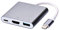 FIOUSY Adaptateur USB C vers HDMI 4K Multiport AV Convertisseur avec Port USB 3.0 pour MacBook Pro/S8+/S9+/Projecteur/Moniteur