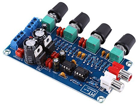 Verstärkerplatine, Verstärkerplatine, HiFi-OP-AMP-Verstärker NE5532 Vorverstärker, Lautstärkeregler, Zusammengebaute Platine, Werkzeuge