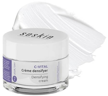 Soskin - Crème Anti-Rides Densifiante Visage - Soin Raffermissant et Hydratant - Texture Lissante Peau Plus Ferme et Éclatante - Fabriquée en France - 50 ml